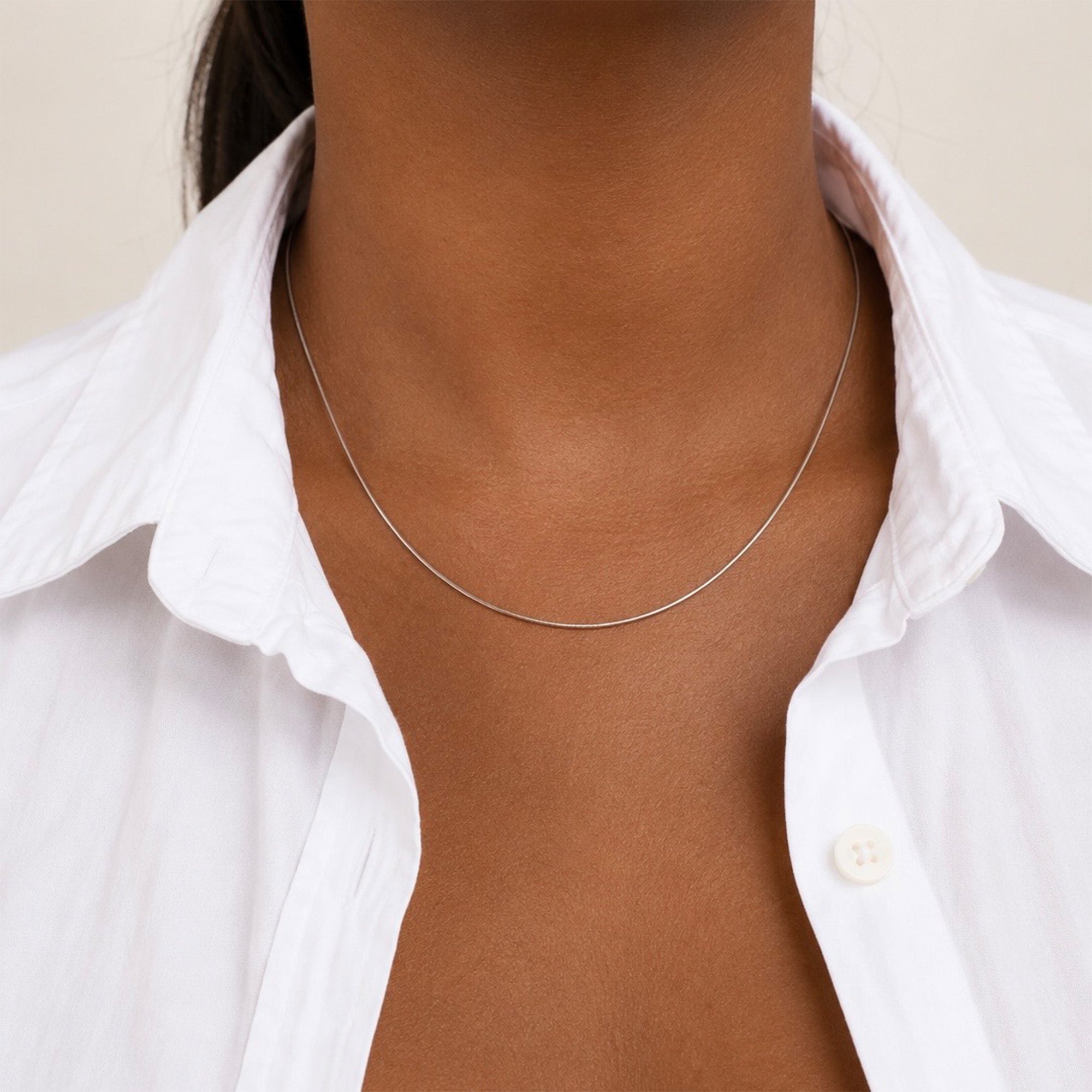 Lune Snake Chain Necklace