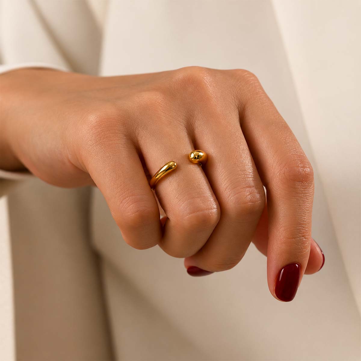 Anillo abierto Britta