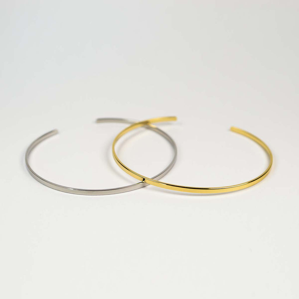 Bracciale rigido sottile Fleur