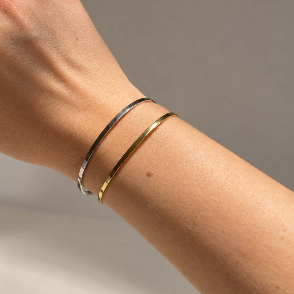 Bracciale rigido sottile Fleur