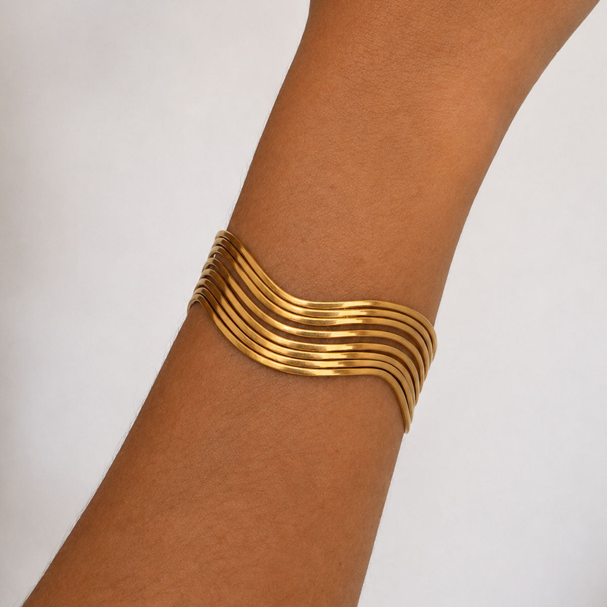 Isla Multi-Line Cuff Bracelet