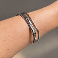Bracciale rigido Ivy Twin Wave