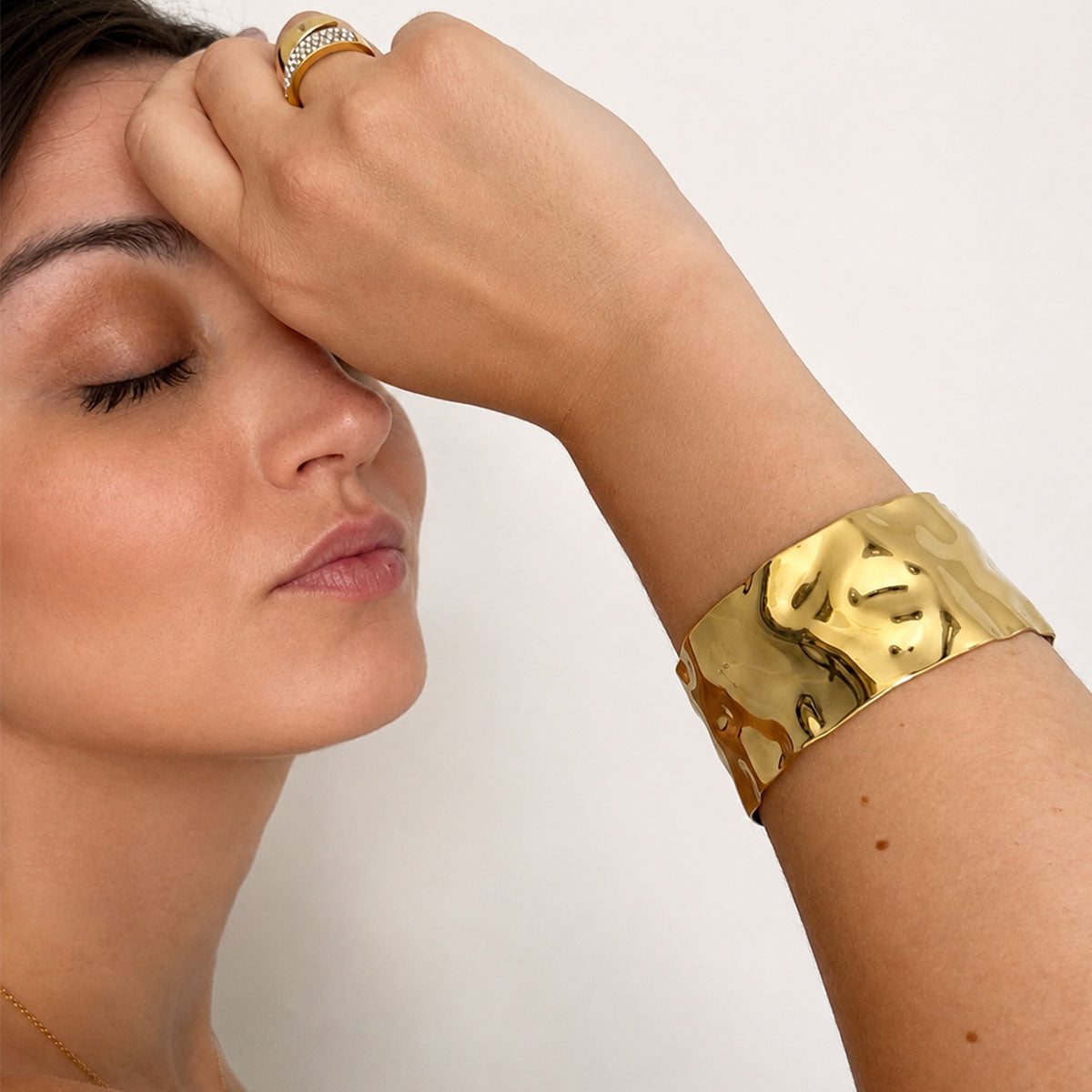 Skye Hammered Cuff Bracelet