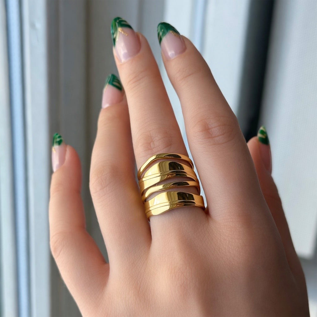 Sena Layered Line Ring
