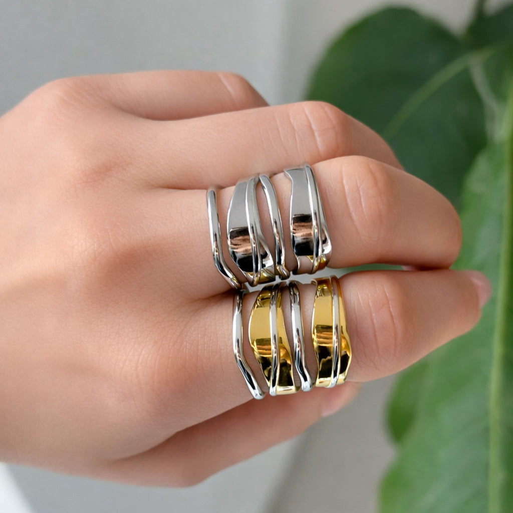 Sena Layered Line Ring