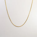 Sole Snake Chain Necklace gold front view — Tamola Jewellery