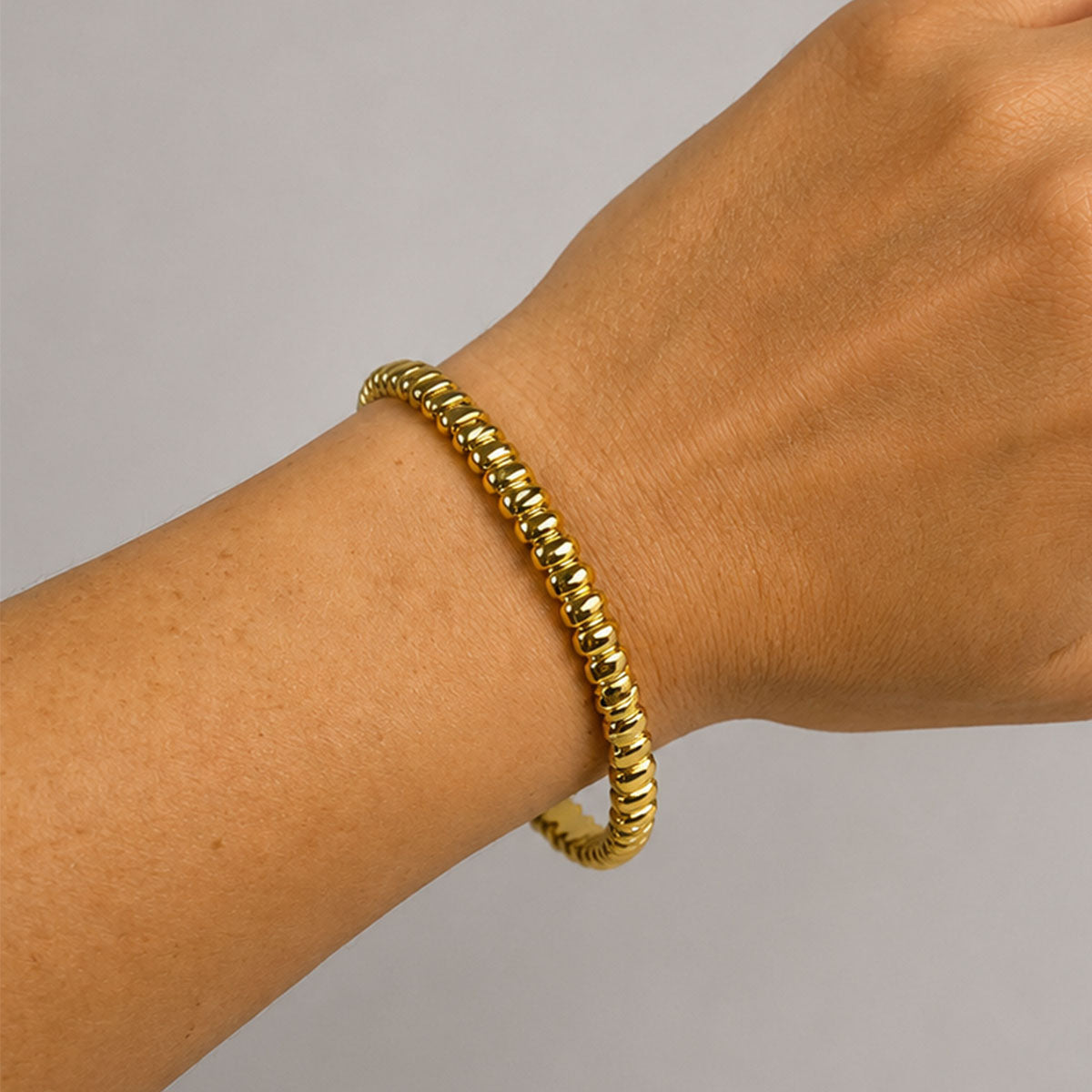 Vela Ribbed Cuff Bracelet