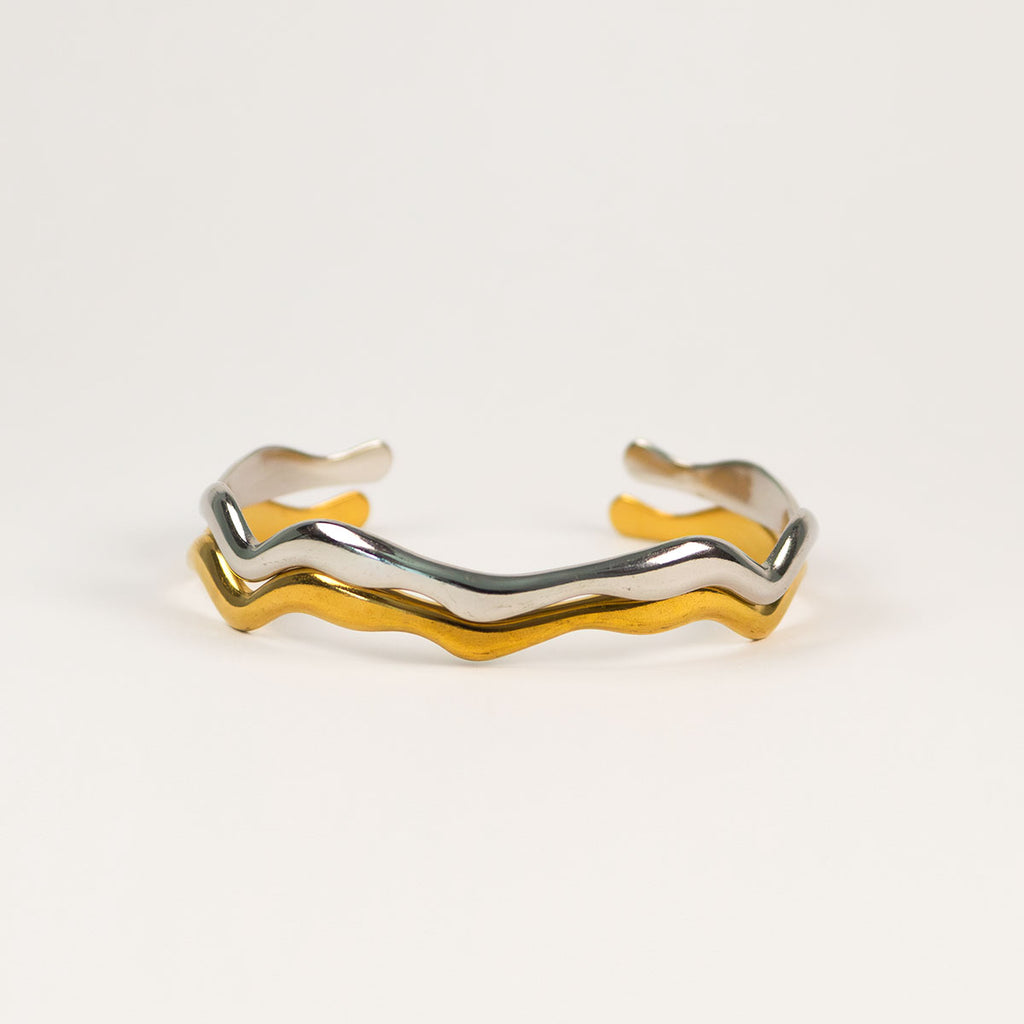 Wren Wavy Cuff Bracelet