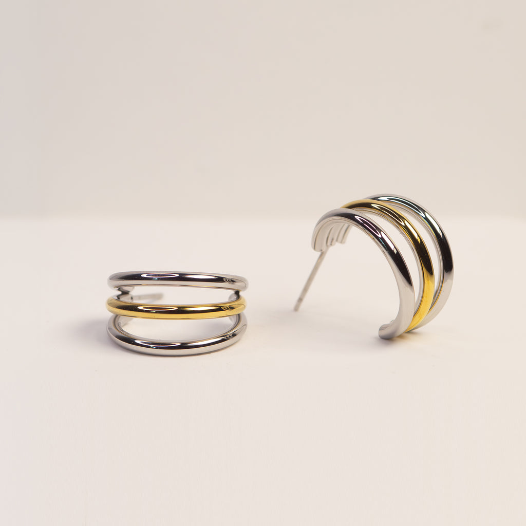Auri Mixed Hoop Earrings