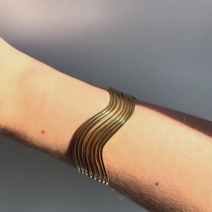 Isla Multi-Line Cuff Bracelet