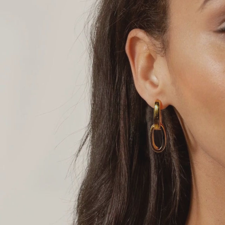 Romy Geometric Drop Earrings