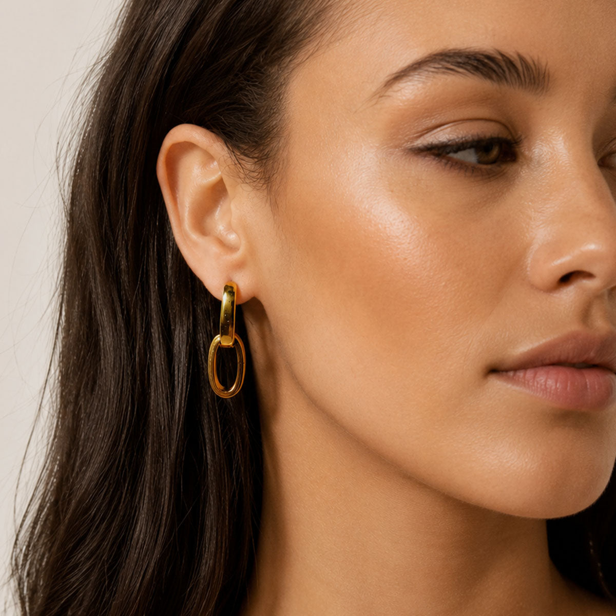 Romy Geometric Drop Earrings